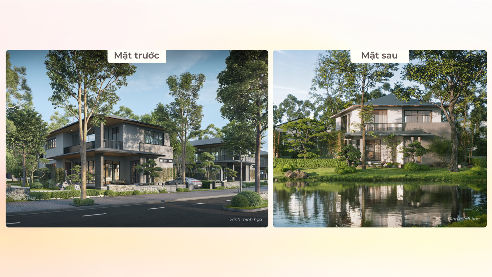 Phối cảnh thiết kế BIỆT THỰ đơn lập ONEN Villas Ecovillage Saigon River