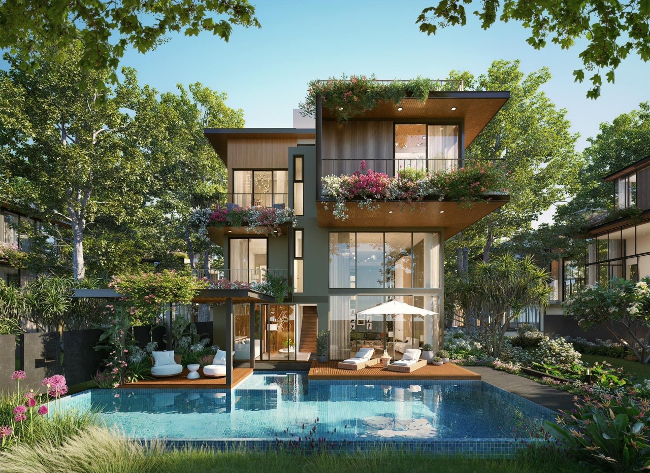 Thiết kế 3D biệt thự đơn lập sông Eco Village Saigon River