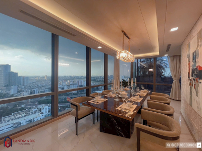 Bán Skyvilla Landmark 81 Siêu Hiếm 420m² – 4PN, Full Nội Thất, View Sông SG – 82 Tỷ