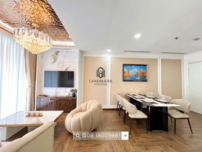 Landmark Plus 3BR – 108m², Fully Furnished, Corner Unit with Open City View, 14.6B VND