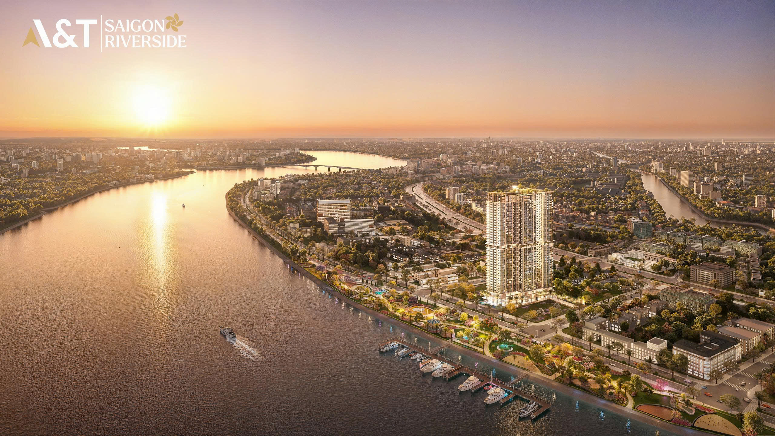 A&T Saigon Riverside là dự án căn hộ cao cấp ven sông Sài Gòn