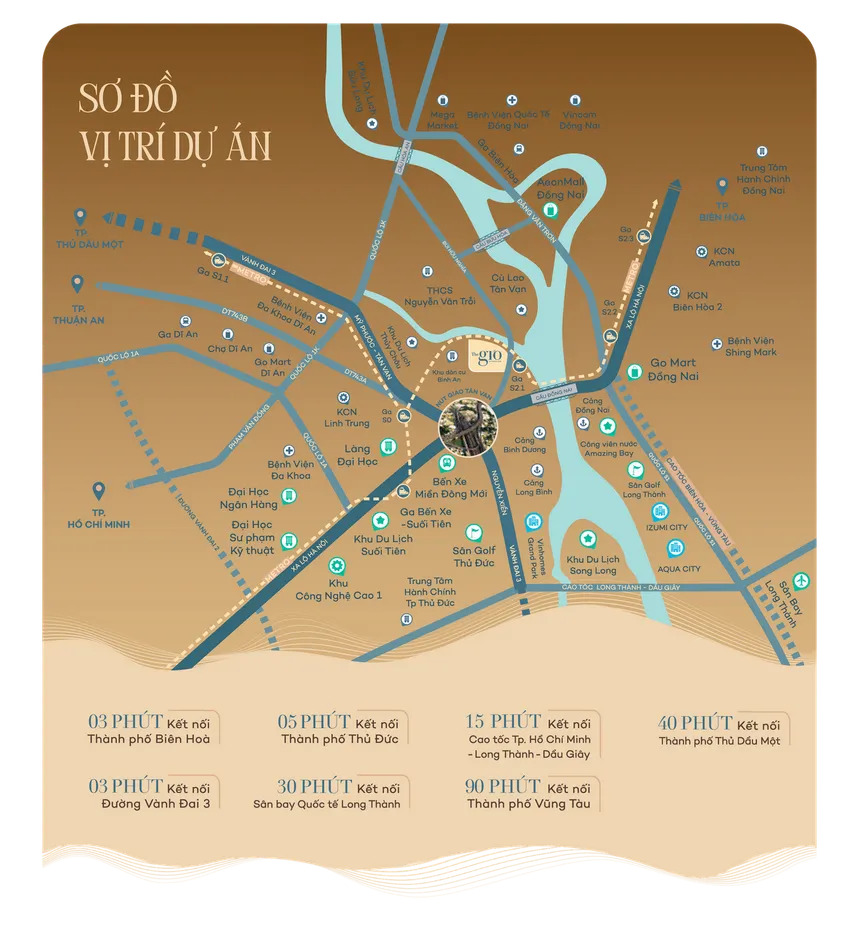 Dự án The Gió sở hữu vị trí chiến lược tại cửa ngõ Khu Đông TP.HCM